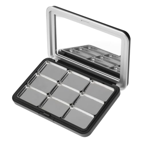 HEALEEP Nachfüllbare Matte Magnetische Lidschatten Blush Box Tragbare Leere Make up Palette mit Fächern für DIY Lippenstift und Kosmetik Organizer für Reise und Schminktisch von HEALEEP