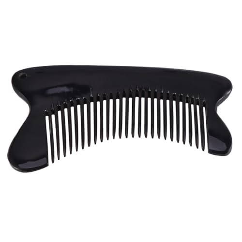 HEALEEP Natürlicher Massagekamm aus Horn Antistatisch Schmalzahnig für Haar Kopfmassage Fördert Glanz Haarbruch Geeignet für Damen und Herren Handgefertigt Entspannt Geist und Hautpflege von HEALEEP