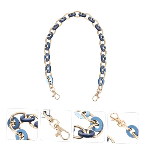 HEALEEP Perlen optik Resin Taschenkette Schulterriemen Abnehmbar Modisch DIY Handtaschen Zubehör für Damen Abendtaschen in Edlem Blau von HEALEEP