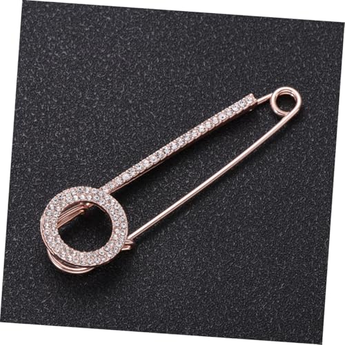 HEALEEP Perlenbrosche Damen Anstecknadel aus Legierung mit Funkelnden Strasssteinen Zarte Brustnadel für Kleid Stola Party Accessoire und von HEALEEP