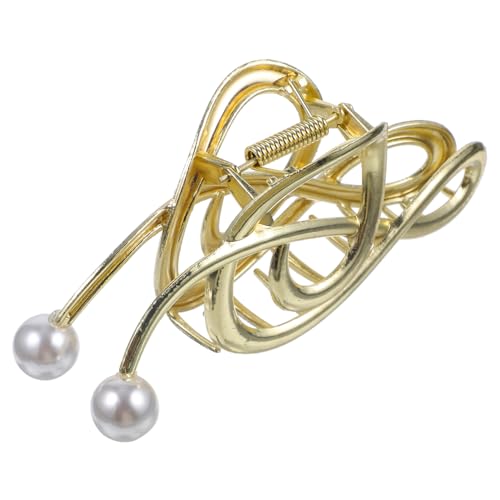 HEALEEP Perlenhaarklammer Große Haarklammer für Dickes Haar mit Musiknoten Dekoration Haarspange für Damen Haarschmuck Eleganter Style von HEALEEP