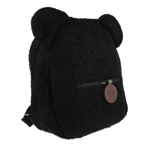 HEALEEP Plüsch Rucksack für Mädchen mit Verstellbarem Schultergurt Vielseitige Umhängetasche für Schule Reisen und Freizeit Adorable Bärenohr Design Schwarz HEALEEP Plüsch Rucksack für Mädchen mit Verstellbarem Schultergurt Vielseitige Umhängetasche für Schule Reisen und Freizeit Adorable Bärenohr Design Schwarz von HEALEEP