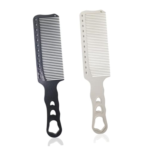 HEALEEP Professioneller Schwarzer Resin Haarschneidekamm Leicht Langlebig Anti verfilzend Kompakt für Männer und Frauen Praktisches Haar styling zubehör für Salon und Zuhause von HEALEEP
