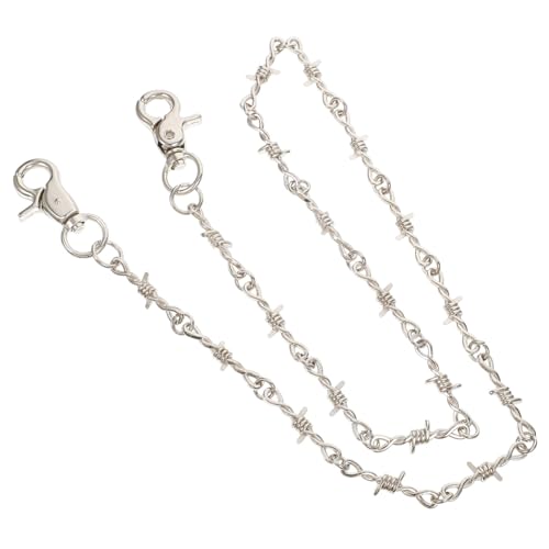 HEALEEP Punk Hosenkette aus Metall Robuste Hip Hop Jeans Waist Chain Modisches Accessoire für Damen und Herren Geeignet für Jeans und Hosen Stylische Kette im Punk Stil von HEALEEP