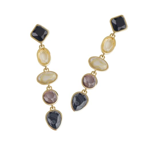 HEALEEP Resin Ohrringe für Frauen Geometrische Lange Eardrop Ohrschmuck Modische Dekorative Kunstharz Ohrhänger Leichte und Langlebige Damenohrringe Elegantes Design für Alltag und von HEALEEP