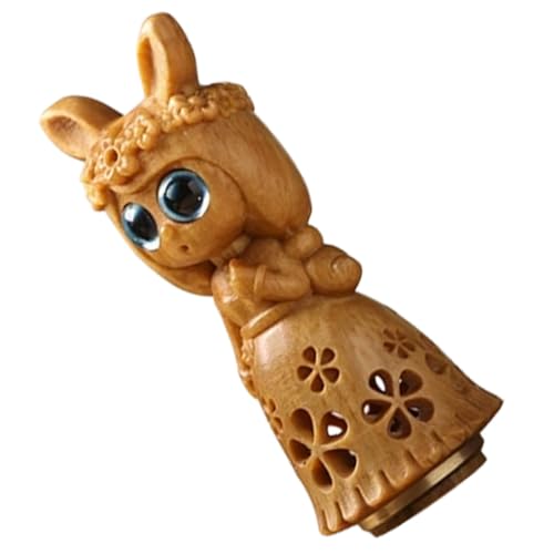 HEALEEP Retro Holzanhänger DIY Mädchenfigur aus Sandelholz Kreativer Holzschmuck Anhänger für Schlüsselanhänger und Halskette Dekoratives Handgefertigtes Accessoire von HEALEEP