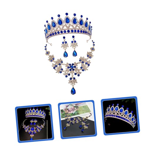 HEALEEP Rhinestone Brautschmuck mit Halskette und Ohrringen für Frauen und Mädchen Schmuck für Hochzeit Geburtstag und Festliche Anlässe Langlebiges Strahlendes Design HEALEEP Rhinestone Brautschmuck mit Halskette und Ohrringen für Frauen und Mädchen Schmuck für Hochzeit Geburtstag und Festliche Anlässe Langlebiges Strahlendes Design von HEALEEP