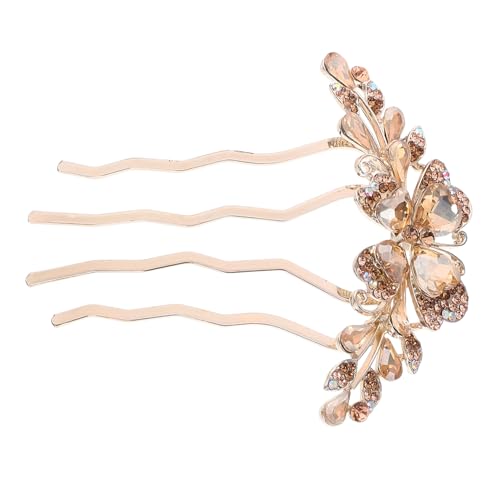 HEALEEP Rhinestone Haarkamm Haarzinken Haarschmuck für Damen Seitenkamm Haarclip für Braut und Hochzeit Champagnerfarbener Schmuck haarstecker Einfach zu Befestigen Langlebig und Elegant HEALEEP Rhinestone Haarkamm Haarzinken Haarschmuck für Damen Seitenkamm Haarclip für Braut und Hochzeit Champagnerfarbener Schmuck haarstecker Einfach zu Befestigen Langlebig und Elegant von HEALEEP