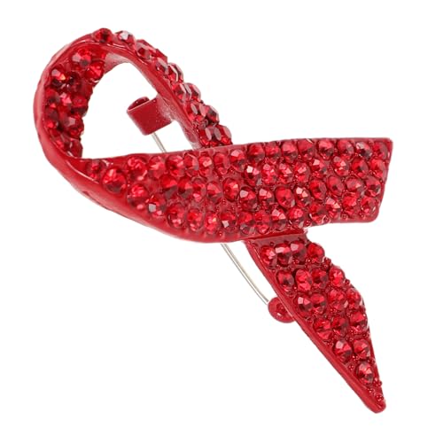 HEALEEP Brustkrebs Bewusstseins Anstecknadel Strass Brosche Legierung Kreatives Design für Frauen Sicher und Praktisch Schmuck für Weltkrebstag von HEALEEP