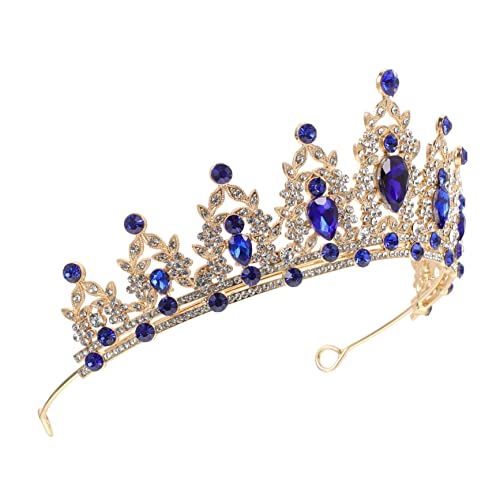 HEALEEP Rhinestone Tiara Hochzeit Party Krone Damen Kristallkrone Leichter Haarschmuck für Geburtstage Hochzeitsfeier Abschlussball und Festliche Anlässe von HEALEEP