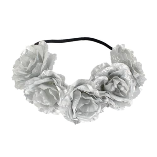 HEALEEP Blumen Haarband Rosenparty-haarband Partykranz Kopfschmuck Für Party Performance-haarreif Kranz-haarband Blumenkopfschmuck Für Frauen Und Mädchen von HEALEEP