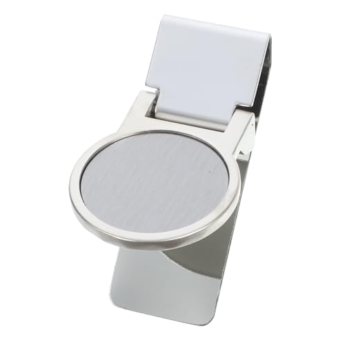 HEALEEP Runder Geldclip aus Rostfreiem Edelstahl Leichter Praktischer Geldhalter für Scheine Schecks und Karten Kompakte Stilvoller Metall Klammer Organizer für Alltag und Büro von HEALEEP