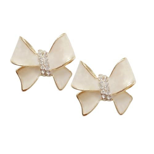 HEALEEP Schlichte Kleine Metall Ohrstecker Schleifenohrringe für Damen Leichte Langlebige Bowknot Accessoires Vielseitig Kombinierbar für Alltag und Party Modische Schmuckgeschenke von HEALEEP