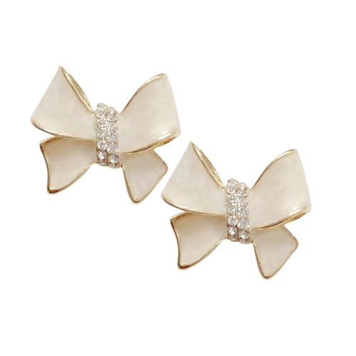 HEALEEP Schlichte Schleifenohrringe Damen Ohrstecker Geometrisch Leicht Elegant Party Schmuck für Mädchen von HEALEEP