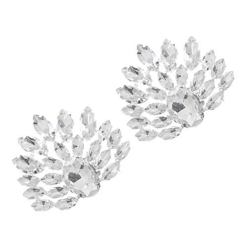 HEALEEP Schuhclips Strasssteine Abnehmbare Schuhschnallen für Pumps Brautschuh Dekoration Hochzeit DIY Schuhschmuck Elegant und Leicht zu Befestigen von HEALEEP