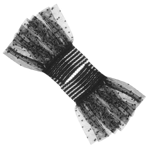 HEALEEP Spitze Arm Manschetten Damen Abnehmbare Lolita Spitzen Ärmelbündchen Modische Schwarze Netzstoff Armbänder für Damen Dekorative Handgelenks Accessoires von HEALEEP