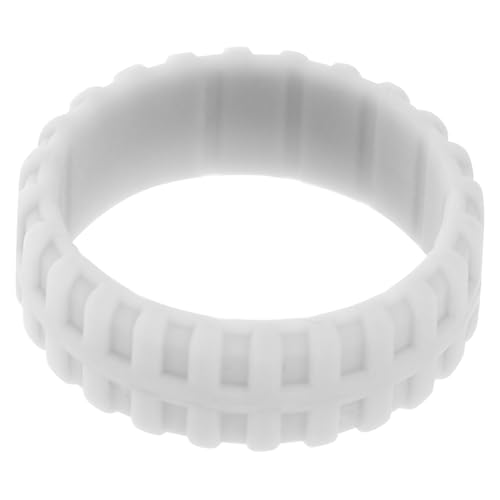 HEALEEP Sportlicher Silikonring mit Reifendesign Atmungsaktiv und Flexibel Leicht Grauer Ring für Damen und Herren für Workout Schwimmen und Körperliche Aktivitäten und Robust von HEALEEP
