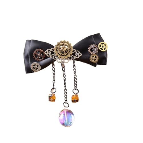 HEALEEP Steampunk Haarklammer mit Bowknot Design Eleganter Duckbill Clip aus Stoff Modisches Haarschmuck Zubehör für Damen Einfach zu Tragen und Haarschonend für Alltag und Besondere HEALEEP Steampunk Haarklammer mit Bowknot Design Eleganter Duckbill Clip aus Stoff Modisches Haarschmuck Zubehör für Damen Einfach zu Tragen und Haarschonend für Alltag und Besondere von HEALEEP