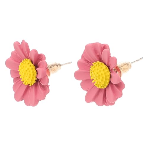 HEALEEP Blumenohrringe Für Frauen Gänseblümchen-design Modeohrringe Ohrschmuck Für Damen Blumenohr Kreativer Schmuck Party Alltaggeeignet von HEALEEP