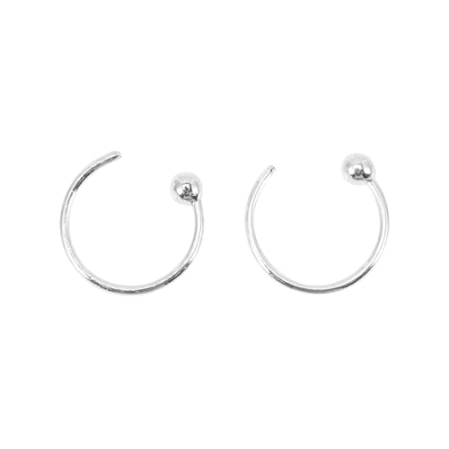 HEALEEP Sterling Silber Ohrstecker Damen Schlichte Runde Ohrstecker aus Silber Modische Leichte Ohraccessoires zu Tragen Vielseitig Kombinierbar für Alltag und Party von HEALEEP