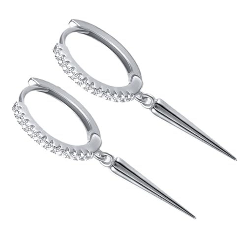 HEALEEP Sterlingsilber Ohrstecker Damen Geometrisch mit Zirkonia Funkelnd Ohrhänger für Alltag und Festliche Anlässe Weiblich Ear Decor von HEALEEP