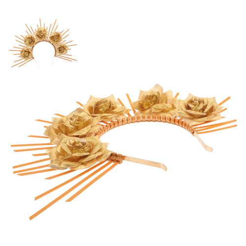 HEALEEP Stirnband Haarreif Blumen Göttin Kopfschmuck Erwachsene Göttin Cosplay Stirnband Dekoratives Ausgefallene Diademe Und Kronen Für Trendige Frauen Elegantes von HEALEEP
