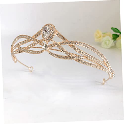 HEALEEP Strassbesetzte Krone Haarschmuck Damen Hochzeit Braut Tiara Glänzend Königlich Langlebig Klassisches Design für Festliche Anlässe Brautjungfern Abschlussball von HEALEEP