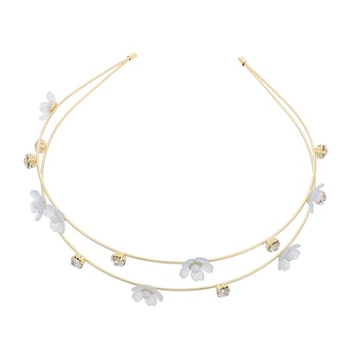 HEALEEP Süßes Doppeltes Blumen Haarband mit Funkelnden Strasssteinen Modischer Haarschmuck Damen für Alltag Festival und Cosplay Vielseitiges Stirnband in Frischem Design HEALEEP Süßes Doppeltes Blumen Haarband mit Funkelnden Strasssteinen Modischer Haarschmuck Damen für Alltag Festival und Cosplay Vielseitiges Stirnband in Frischem Design von HEALEEP