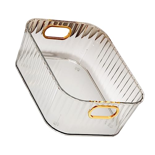 HEALEEP Transparente Aufbewahrungsbox Für Kosmetika Und Hautpflegeprodukte Open Design Platzsparend Für Schreibtisch Schlafzimmer Bad Und Küche Kleinigkeiten Organizer Mit Klarem Sichtfens von HEALEEP