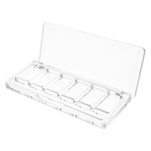 HEALEEP Transparente Leere Lidschattenpalette mit Fächern zur Aufbewahrung von Make Up Kosmetik Organizer für Reisen Geeignet für Lidschatten und Concealer von HEALEEP