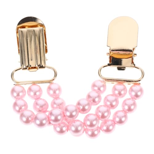 HEALEEP Vintage Damen Kleiderschmuck Perlen Pullover Clip Vielseitiger Cardigan Kettenclip für Strickjacken Schals und Blusen Schickes Exposure Accessoire für Outfits von HEALEEP