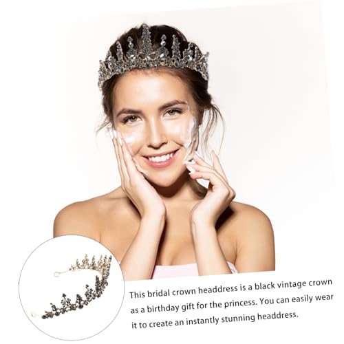 HEALEEP Vintage Kristallkrone Tiara Brautkrone Haarschmuck für Damen Hochzeit Geburtstag Party Festlicher Kopfschmuck Elegant Glamourös HEALEEP Vintage Kristallkrone Tiara Brautkrone Haarschmuck für Damen Hochzeit Geburtstag Party Festlicher Kopfschmuck Elegant Glamourös von HEALEEP