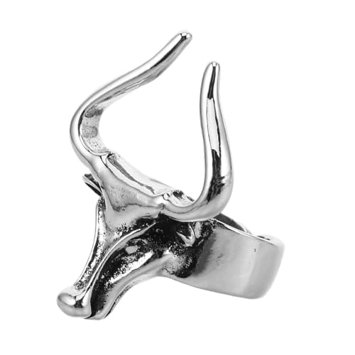 HEALEEP Vintage Punk für Robuster Metallring im Retro Stil Perfektes Accessoire für Partys Dates und Besondere Anlässe Ihre Ausstrahlung Einzigartiges Tierdesign HEALEEP Vintage Punk für Robuster Metallring im Retro Stil Perfektes Accessoire für Partys Dates und Besondere Anlässe Ihre Ausstrahlung Einzigartiges Tierdesign von HEALEEP