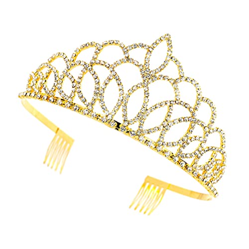 HEALEEP Wasser Tiara Braut Kopfschmuck Hochwertiges Strass Diadem Gold Weiß Schmuck für Hochzeit Festliche Anlässe HEALEEP Wasser Tiara Braut Kopfschmuck Hochwertiges Strass Diadem Gold Weiß Schmuck für Hochzeit Festliche Anlässe von HEALEEP