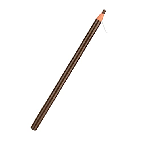 HEALEEP Wasserfester Augenbrauenstift Sweat Eye Brow Pencil Schwarz Naturbraun Mapping Tattoo Dark Wild Brow Pen Microblading Augenbrauenstift Augenbrauen Makeup Tools von HEALEEP