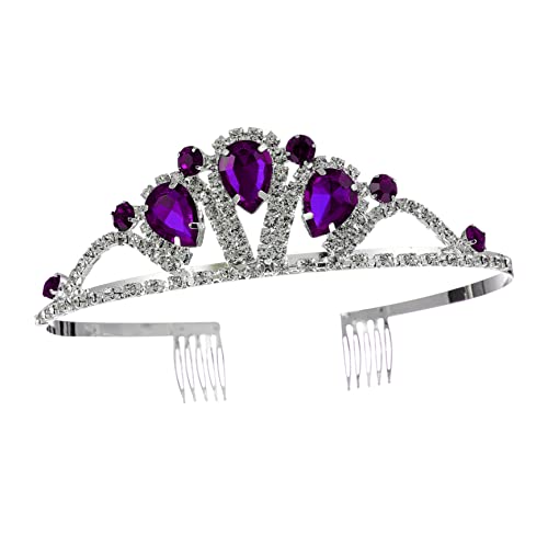 HEALEEP Wasserstrahl Haarreif für Damen Strassbesetzte Prinzessin Tiara Komfortabler Braut Haarschmuck Langlebiges Design für Hochzeit Bankett und Festliche Anlässe von HEALEEP
