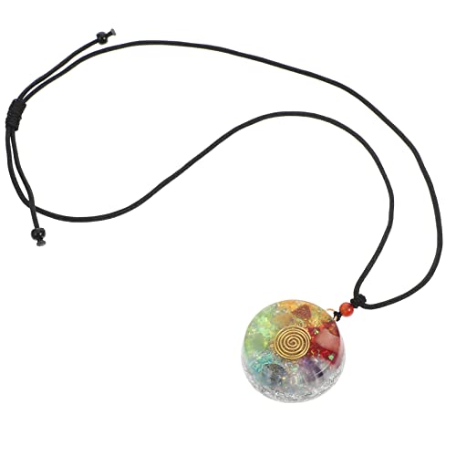 1stk Sieben-chakra-anhänger Chakra Edelstein Hals Chian Kettenhalsketten Halsketten Mit Chakra-steinen Heilung Halbedelsteine ​​aus Natürlichem Kristall Fräulein Halsband Mode von HEALLILY