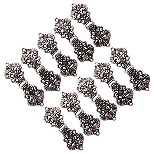 10 Paar Umhangverschluss Verschlüsse Glückverhei?ende Moiré Strudel Cape Haken Hanfu Cheongsam Kn? Klassische Mantelschnalle für Frauen Damen von HEALLILY