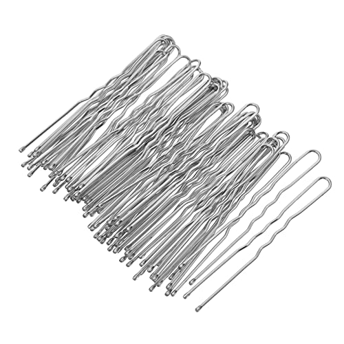 HEALLILY 150 Stück silberne U-förmige Haarnadeln in U-Form für Frauen und Mädchen und Haarklammern für Friseursalon von HEALLILY