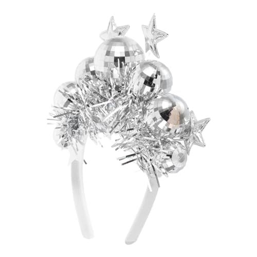HEALLILY Frauen Discokugel Stirnband Jahr Stern Haarschmuck für Partys Geburtstagsfeiern Tanzaufführungen Lametta Stern Design für festliche Outfits von HEALLILY