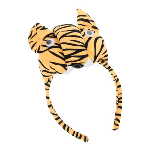 HEALLILY Plüsch Tiger Ohren Haarreif Für Mädchen Tierkostüm Haarband Für Bühnenaufführungen Kostümpartys Und Dschungel-themenevents Detailverliebtes Design Und Hohe von HEALLILY