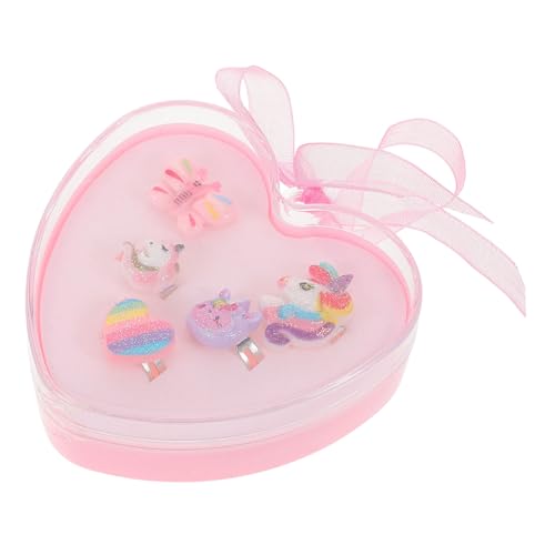 HEALSOPTHY 1 Schachtel Verstellbares Teiliges Mädchenringe aus Leichtem Kunststoff mit Zartem Einhorn Design Kindgerechter Schmuck für Mädchen Jahre Bunte Niedliche Fingerringe als von HEALSOPTHY