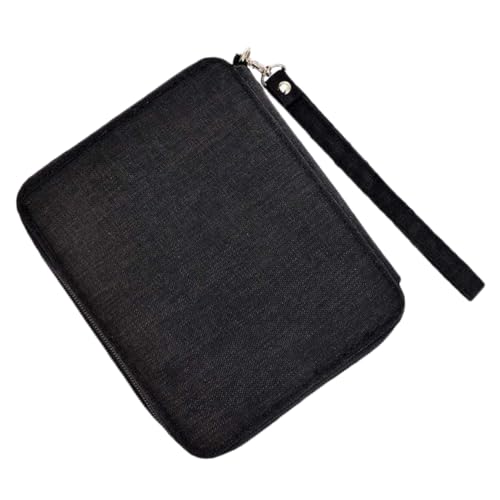 HEALSOPTHY 1 Stück Malen -Pinselbeutel Markerorganisator Student Federmäppchen Organizer für Schreibwarentaschen schulmaterial ästhetisch Bleistifttaschen Marker-Fall Black von HEALSOPTHY