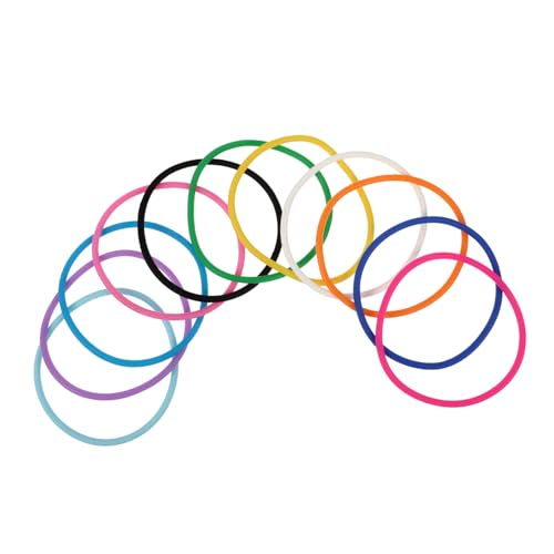 HEALSOPTHY 10 Stück Teiliges Silikon Jelly Armbänder Dehnbar Flexibel Bunte Gummiarmbänder für Mädchen Erwachsene Modisches Accessoire Vielseitig Verwendbar Angenehm zu Tragen von HEALSOPTHY