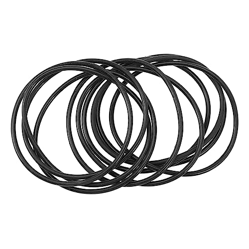 HEALSOPTHY 10 Stück Teiliges Silikon Jelly Armbänder Elastische Weiche Gummibänder Leuchtende Farben Orange Himmelblau Gelb Grün Hautfreundlich Bequem für Partys und Festivals von HEALSOPTHY