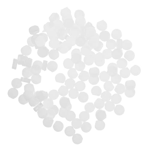 HEALSOPTHY 100 Stück Silikon Ohrclip Polster Ohrclips Zubehör Transparent Oval Pads für DIY Schmuckherstellung Schmerzfreie Ersatzteile für Damen von HEALSOPTHY