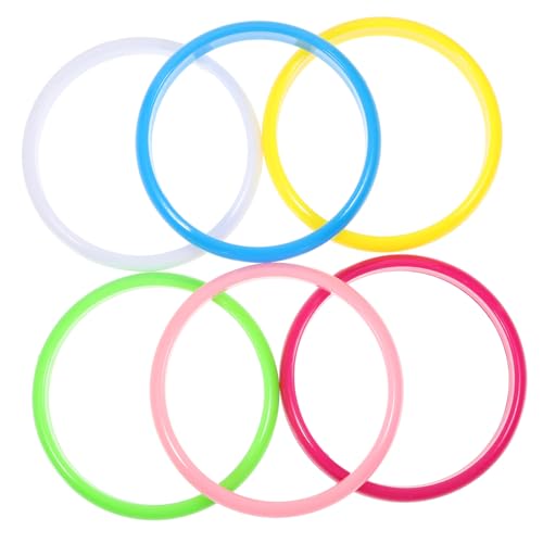 HEALSOPTHY 12Stücke Teiliges Set Bunter Kunststoffarmreifen für Damen und Stilvolle Armbänder Verschiedenen Farben für Dekoration und DIY Schmuckgestaltung von HEALSOPTHY