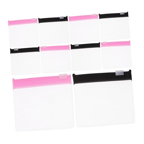 HEALSOPTHY 14 Stück Teiliges Medizinorganizer Eva Reißverschlussbeutel Kompakt Wiederverwendbar Transparent Schwarz und Reiseapotheke Pillentasche Vielseitig Sicher von HEALSOPTHY