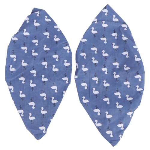 HEALSOPTHY 2 Paare Atmungsaktive Waschbare Baumwoll Schuhüberzieher Verstärkt Abriebfest rutschfest für Herren und Damen Indoor Staubdicht Blaue Fußschützer von HEALSOPTHY