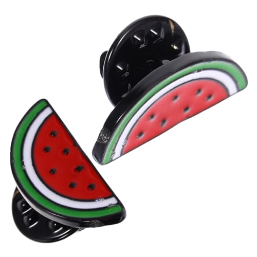HEALSOPTHY 2 Stück Wassermelonen Brosche Kreative Cartoon Anstecknadel für Frauen Leicht und Tragbar für Partys und Besondere Anlässe von HEALSOPTHY